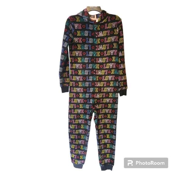 SO Love Hooded Sleep One Piece Juniors Small - Picture 2 of 11